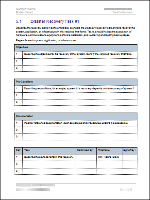 Disaster Recovery Task, Business Continuity Pl...